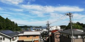 小高い所からの松島